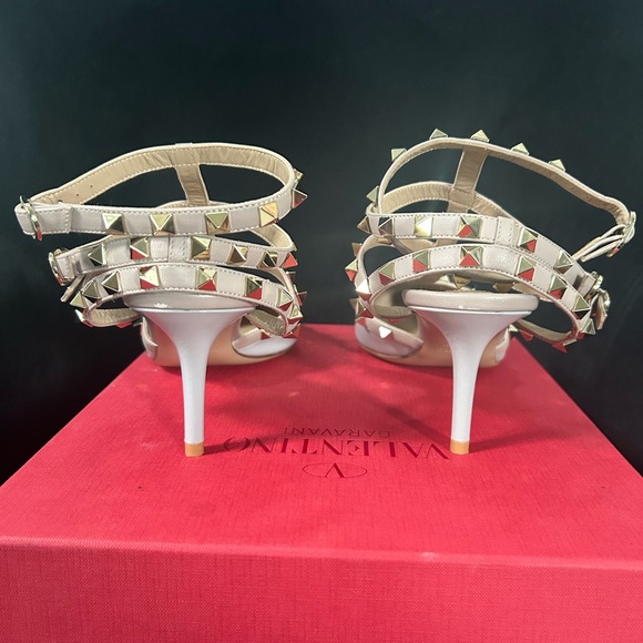 Valentino Rockstud Caged Pumps Pale Blue/Gray used in a size 42 65mm - Picture 9 of 15